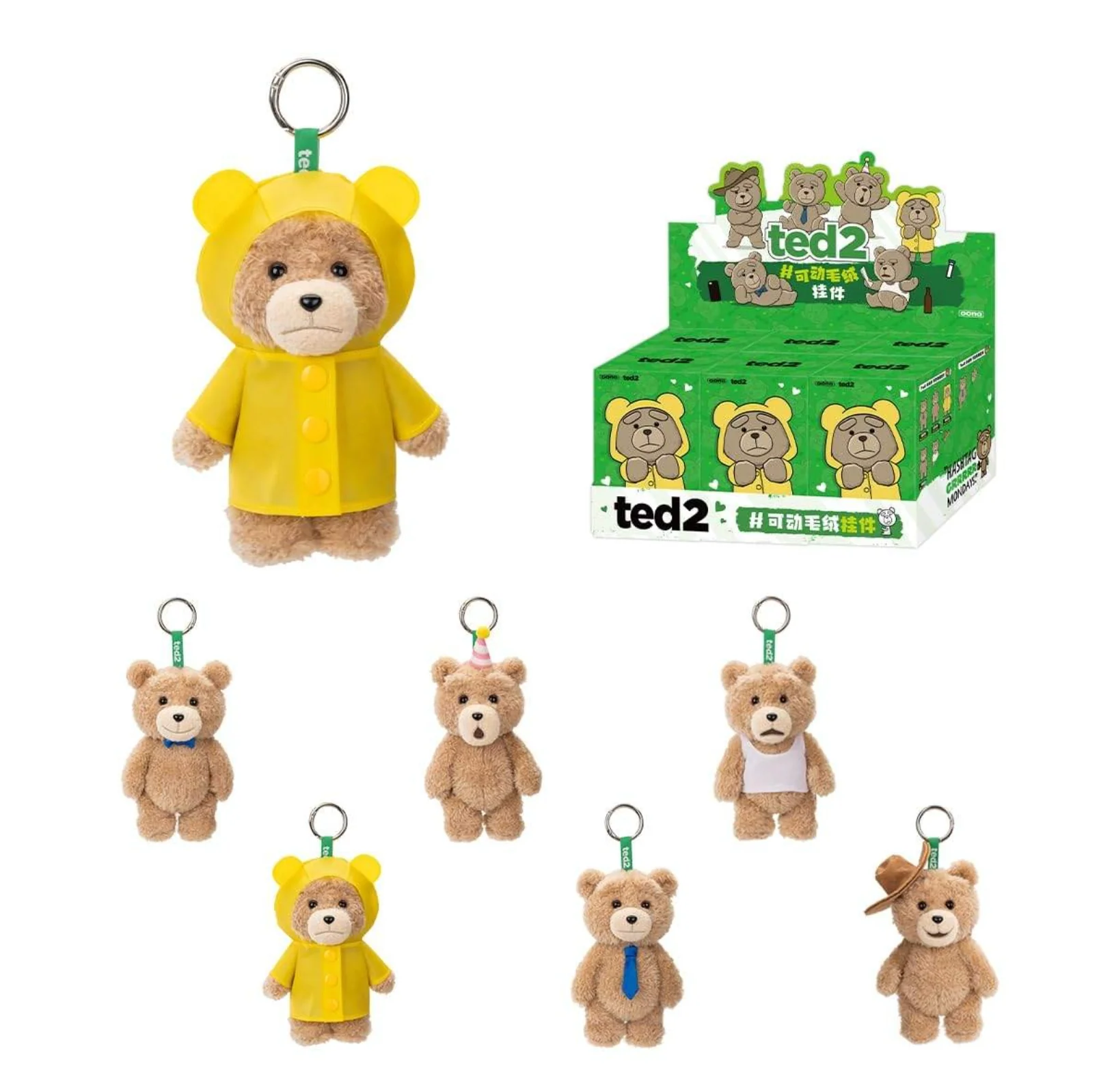 Pop Mart Ted2 Teddy Bear Action Plush Pendant (1 Pc) - Image 2