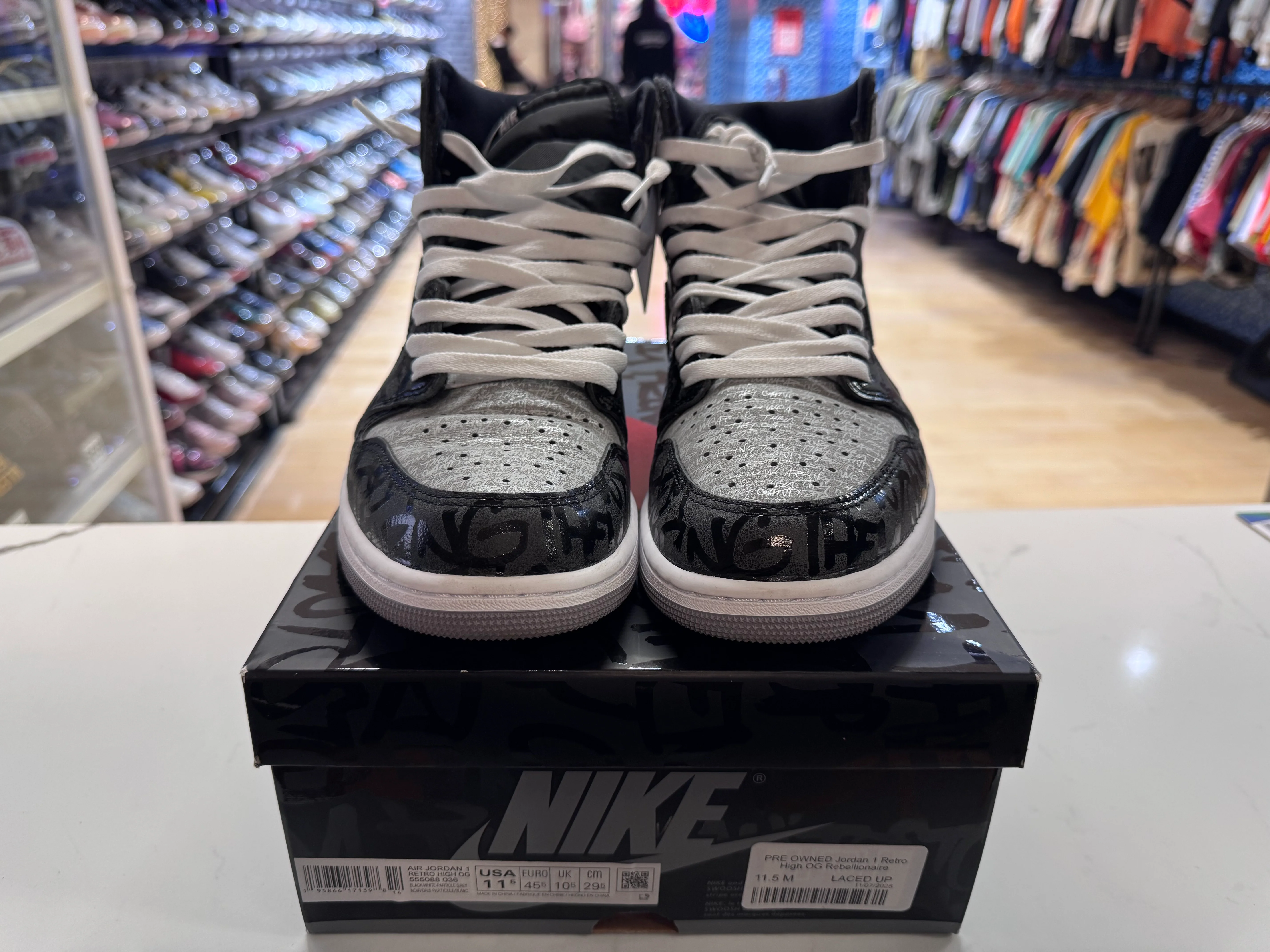 PRE OWNED Jordan 1 Retro High OG Rebellionaire - Image 3