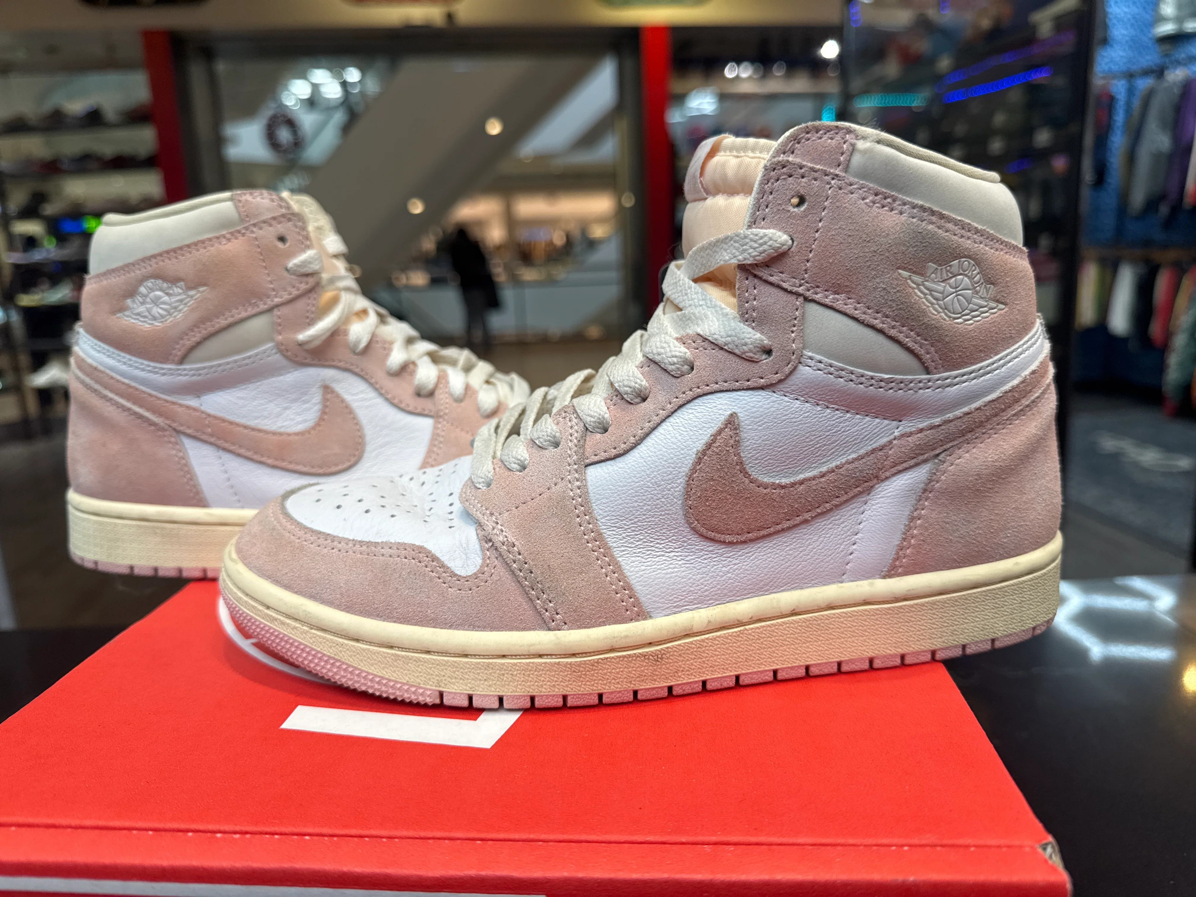 PRE OWNED Jordan 1 Retro High OG Washed Pink (Women's) - Image 2