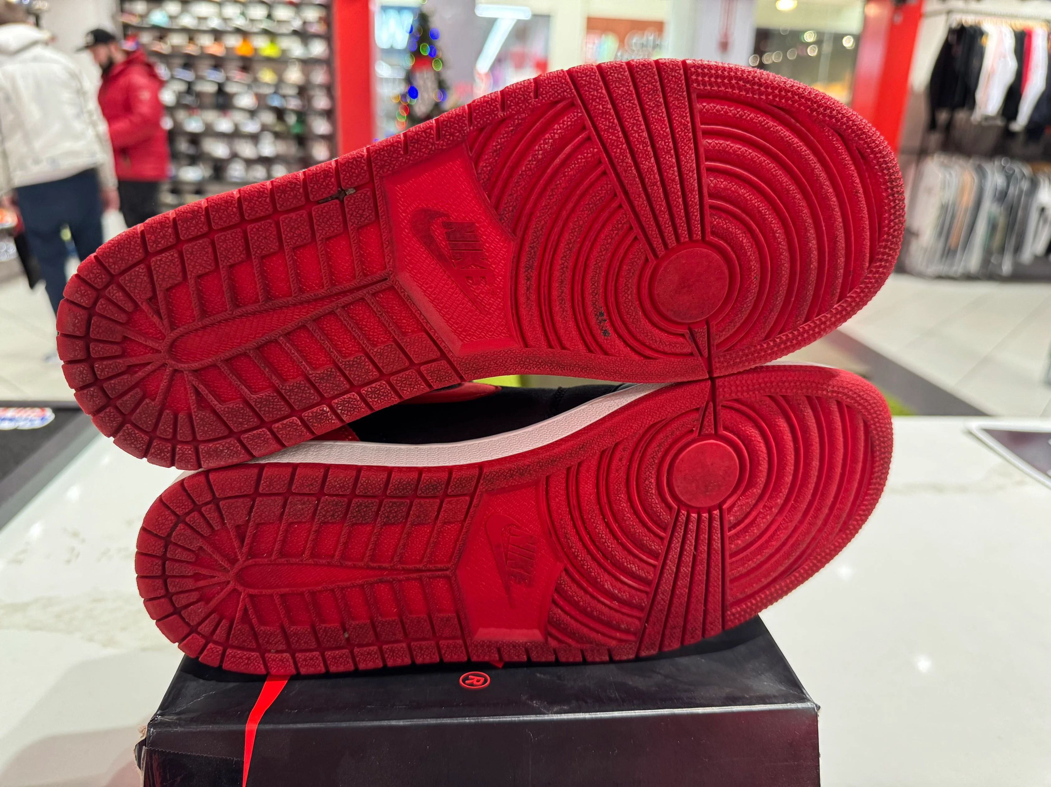 PRE OWNED Jordan 1 Retro High Satin Banned (Numbered) - Image 5