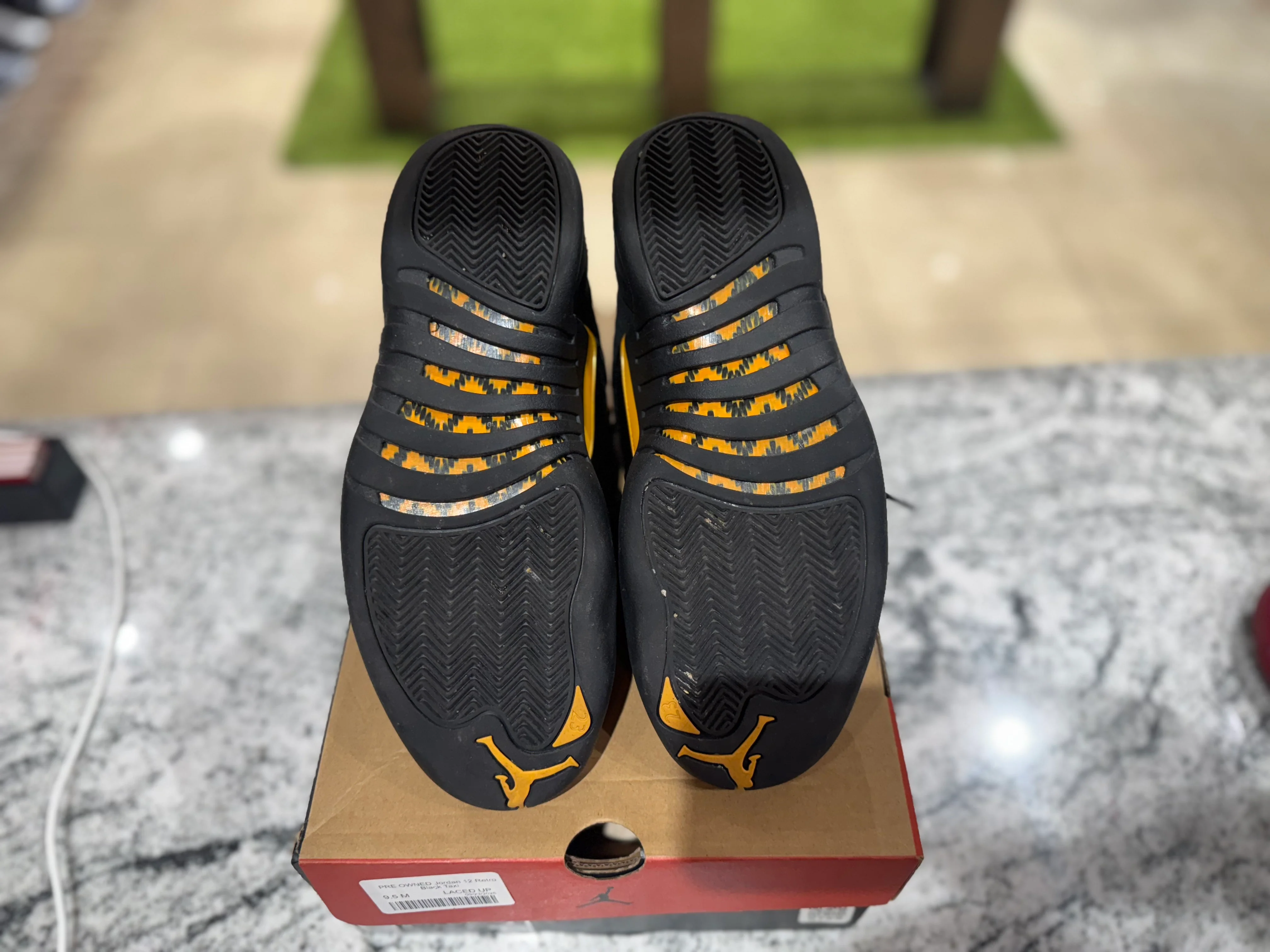 PRE OWNED Jordan 12 Retro Black Taxi - Image 5