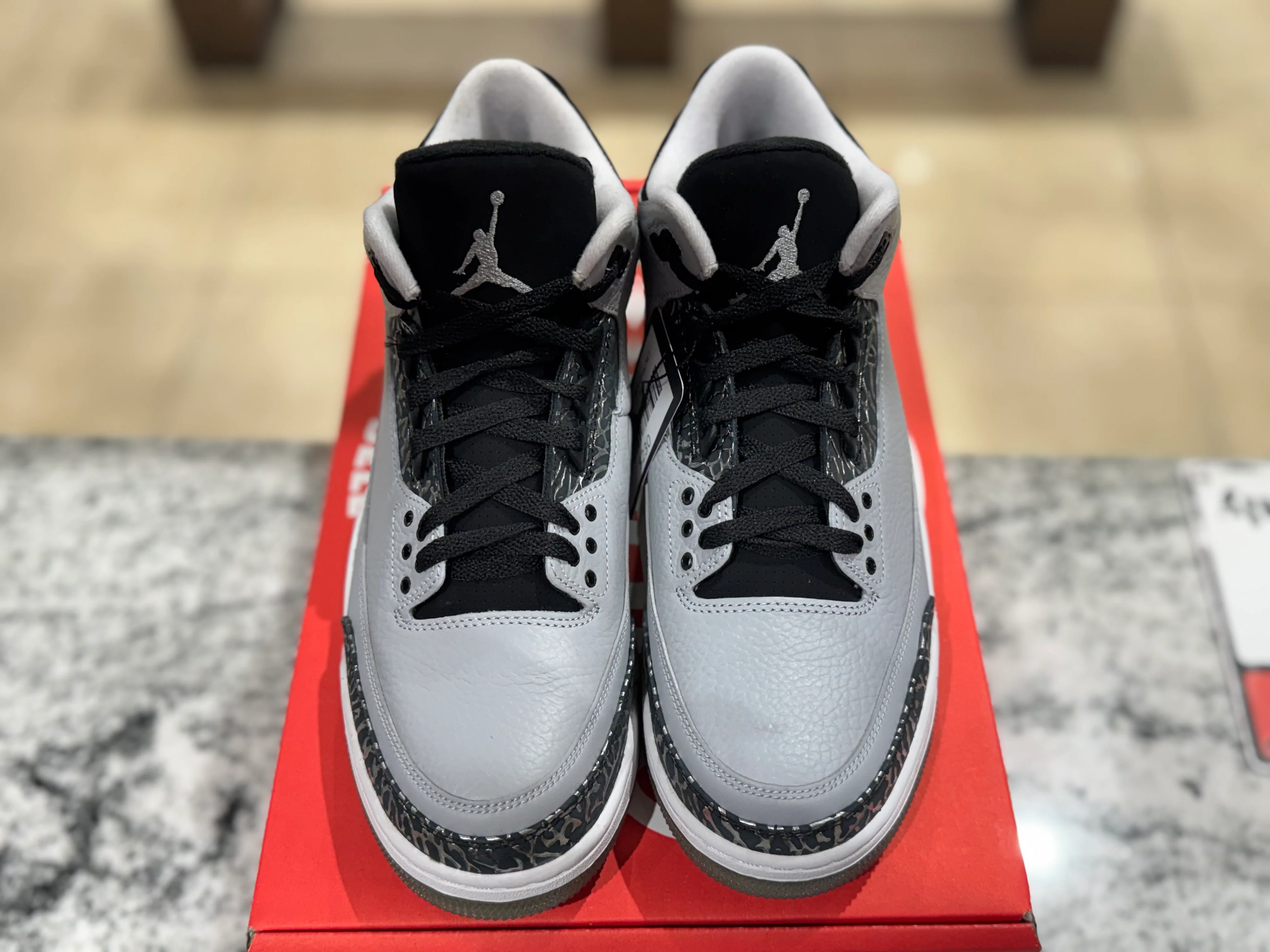 Jordan 3 Retro Wolf Grey NO BOX - Image 3