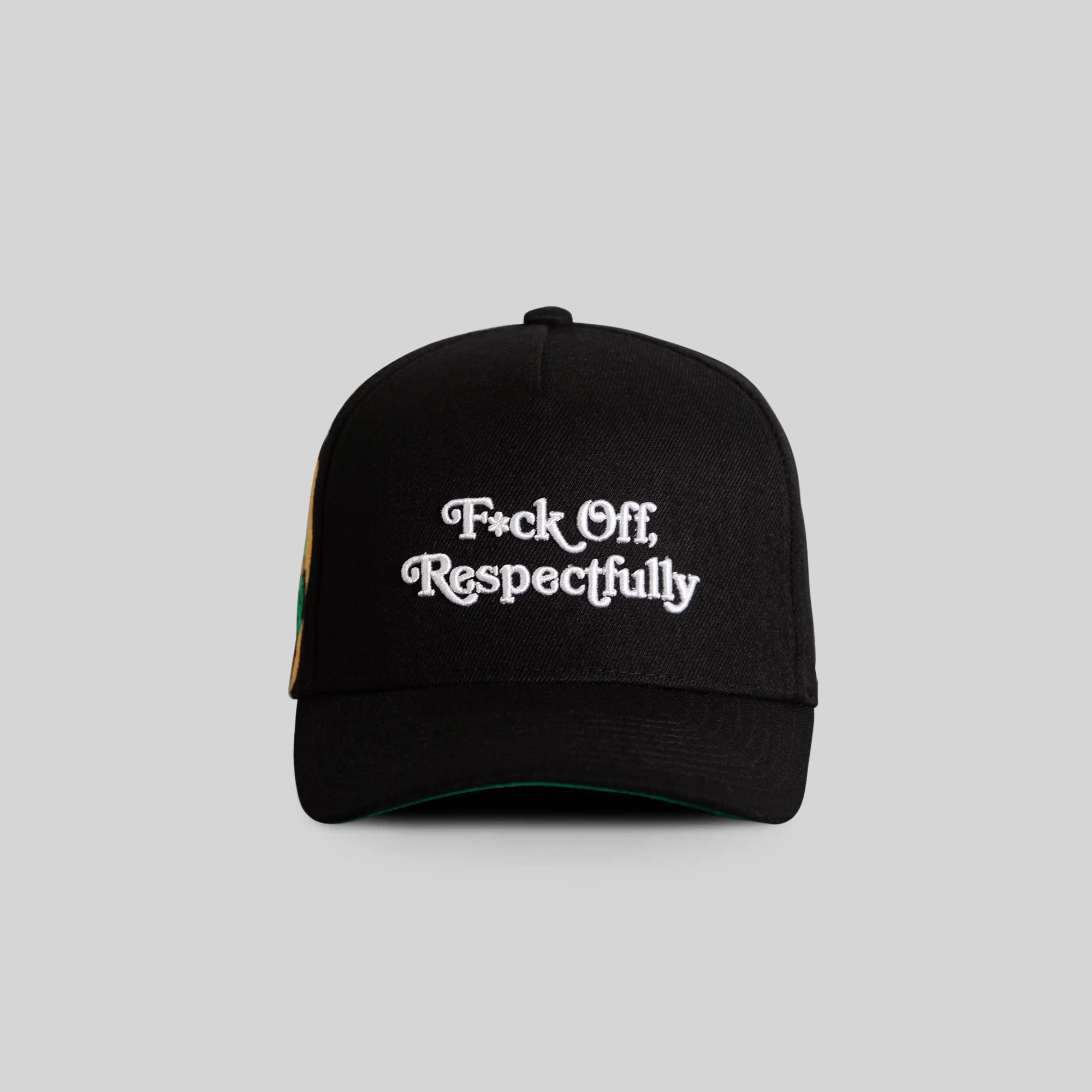 Field Grade RESPECTFULLY MARIGOLD BLACK WOOL TRUCKER - Image 2
