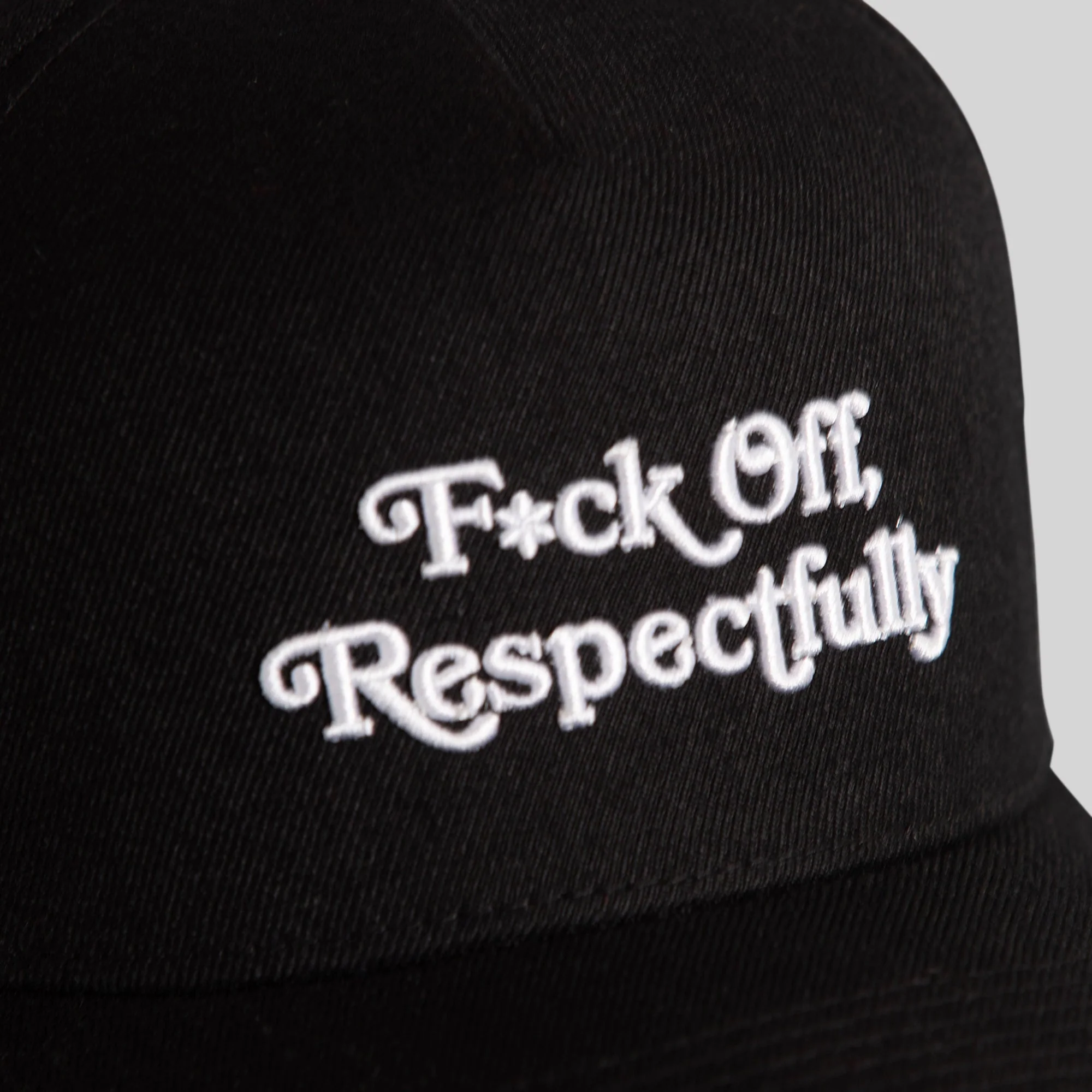 Field Grade RESPECTFULLY MARIGOLD BLACK WOOL TRUCKER - Image 3