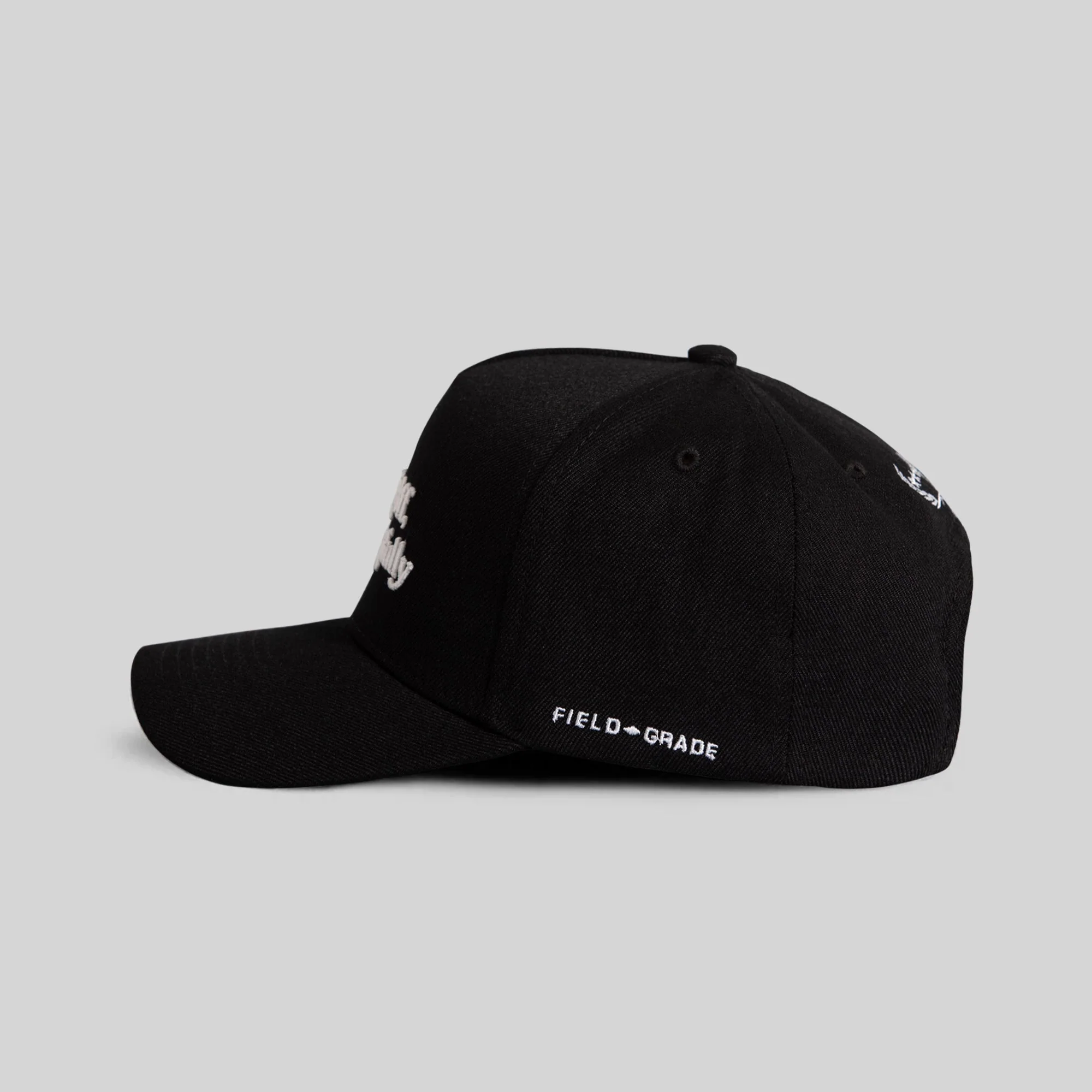 Field Grade RESPECTFULLY MARIGOLD BLACK WOOL TRUCKER - Image 6