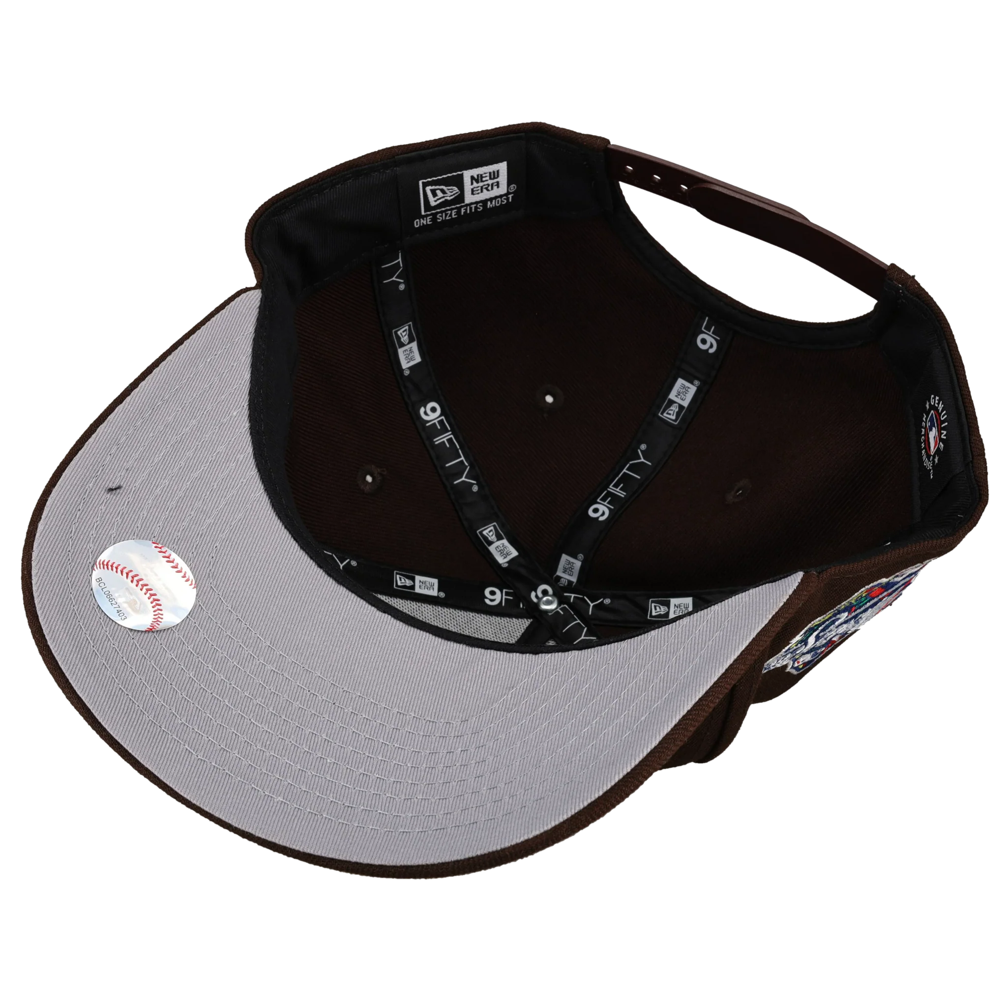 San Diego Padres 1998 World Series Brown 9Fifty A Frame Snapback Hat - Image 3