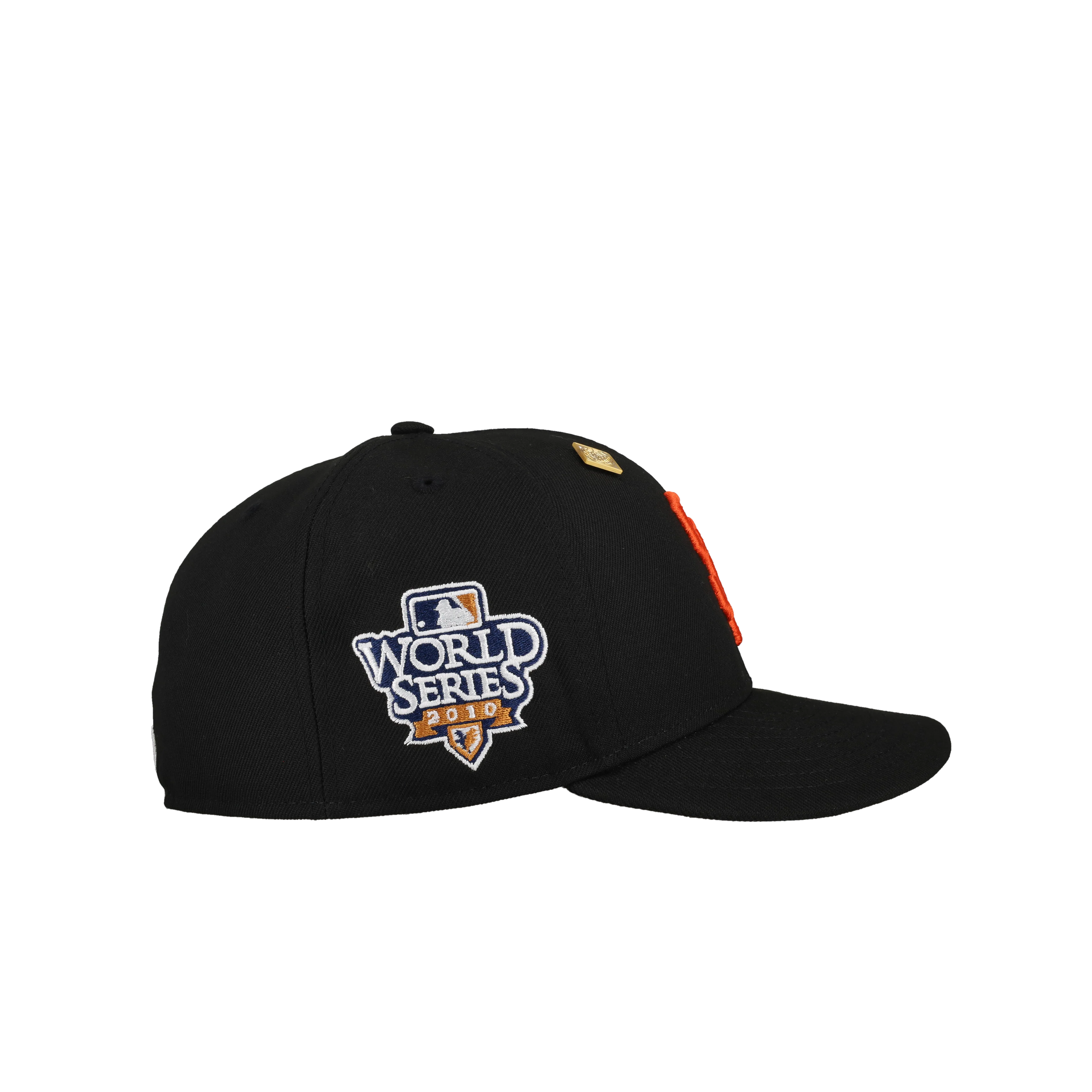 Capsule Hats -  San Francisco Giants 2010 World Series Black/Orange Basic 59Fifty Fitted Hat - Image 2