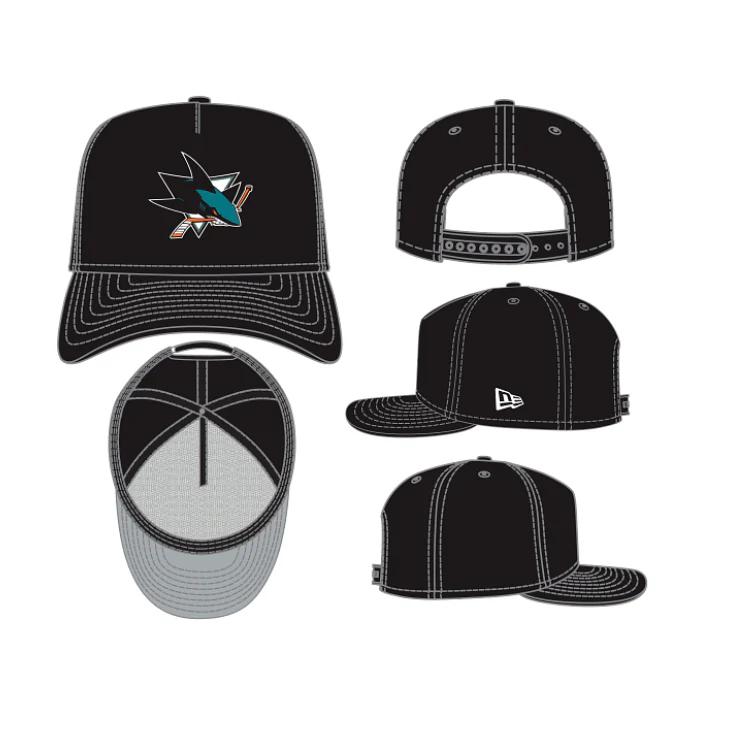 San Jose Sharks NHL New Era 9Fifty A Frame Snapback Hat