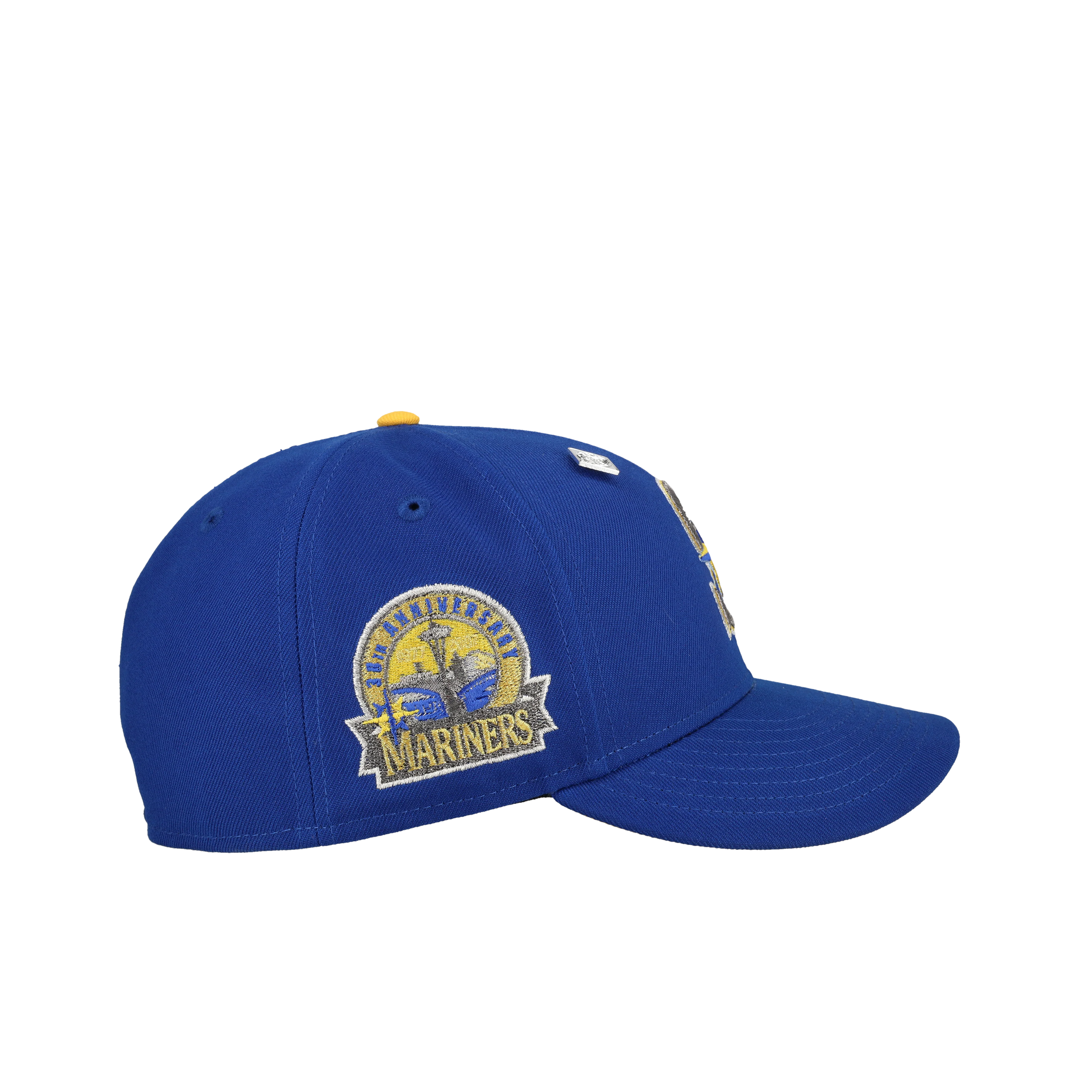 Seattle Mariners 30th Anniversary Blue/Yellow Metallic 59Fifty Fitted Hat - Image 2