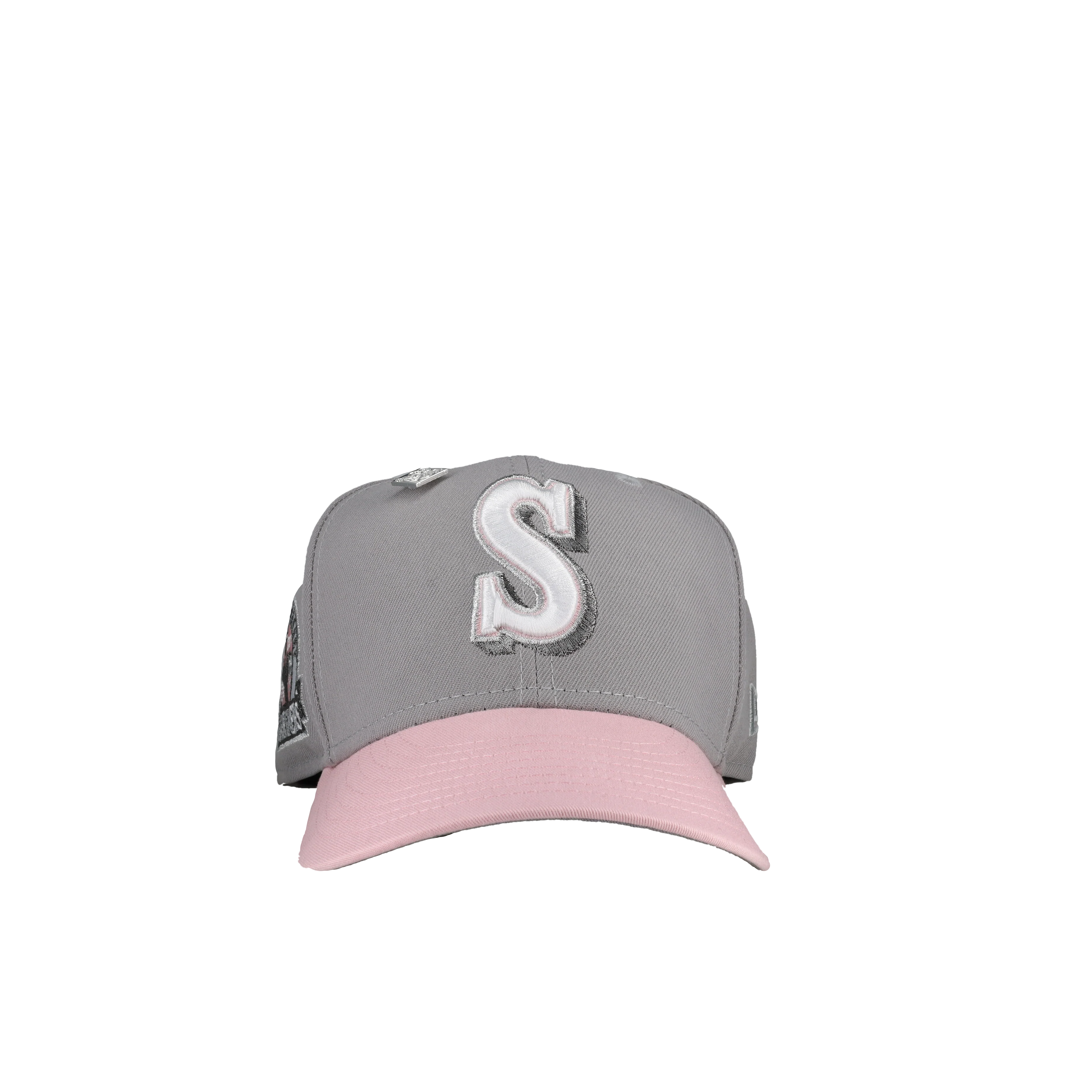 Seattle Mariners 30th Anniversary Gray Pink Metallic 59Fifty Fitted Hat - Image 3