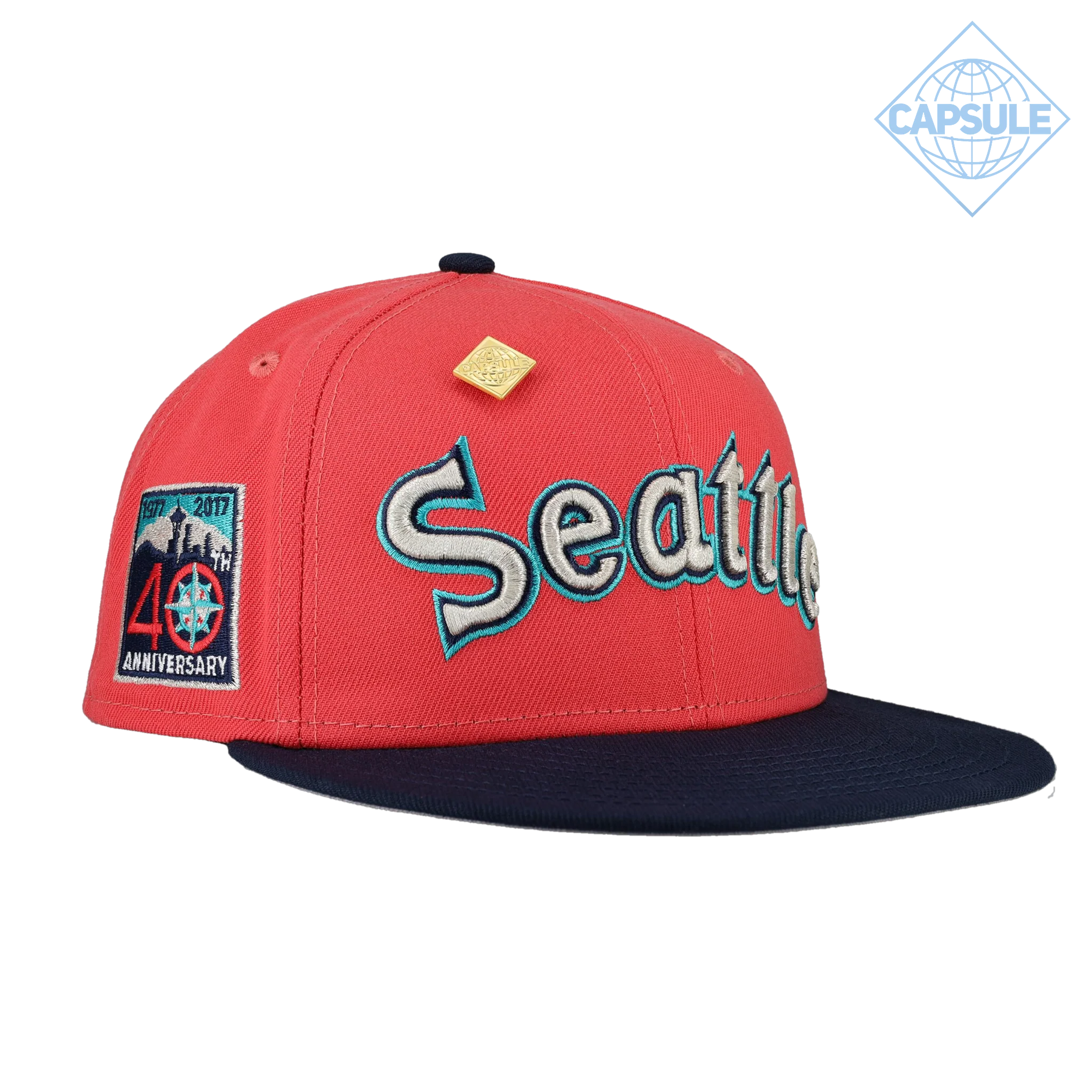 Capsule Hats - Seattle Mariners 40th Anniversary Side Patch 59Fifty Fitted Hat