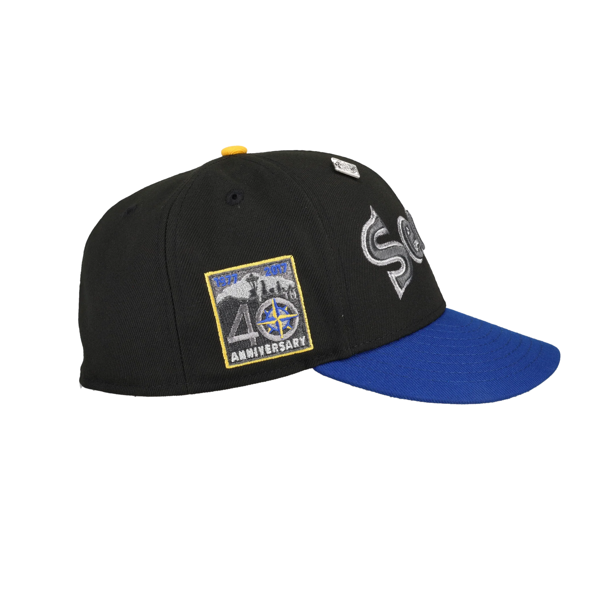 Seattle Mariners Galactic Burst Collection 40th Anniversary Fitted Hat - Image 3