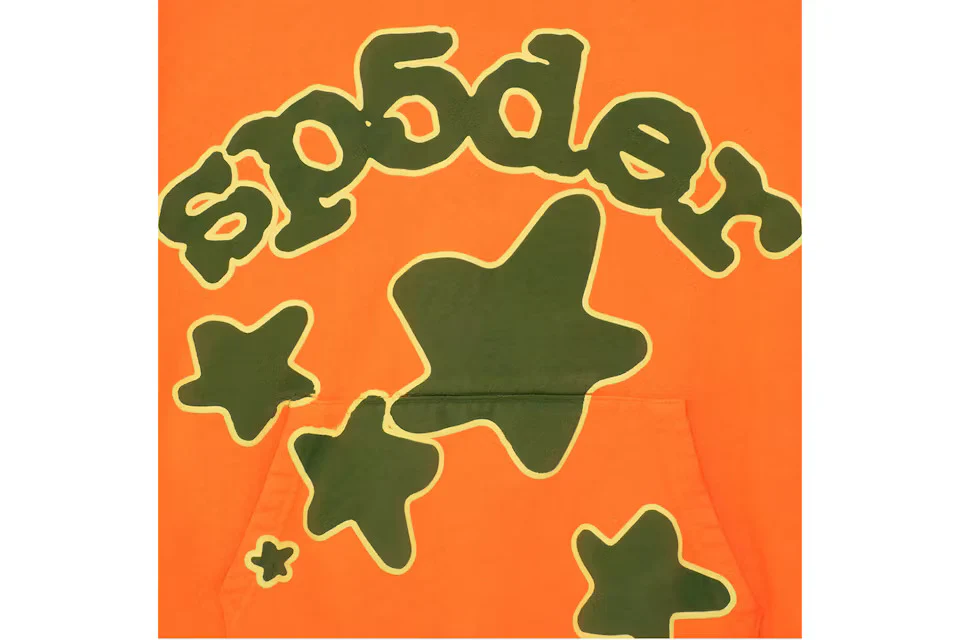 Sp5der Beluga Hoodie Orange - Image 3