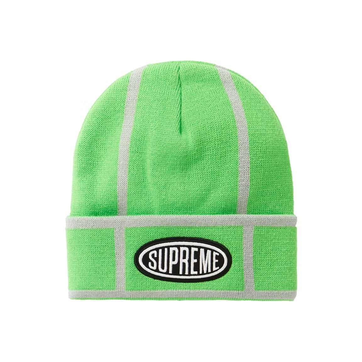 Supreme Grid Beanie Lime