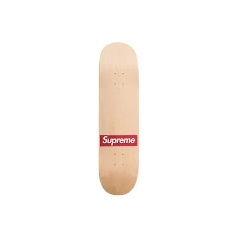 Supreme Routed Box Logo Skateboard Deck Natural