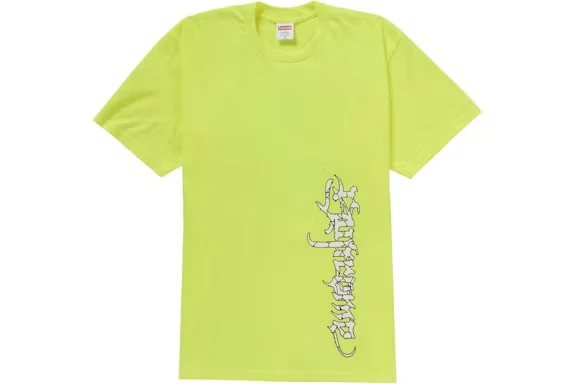 Supreme Satan Tee Fluorescent Yellow - Image 2