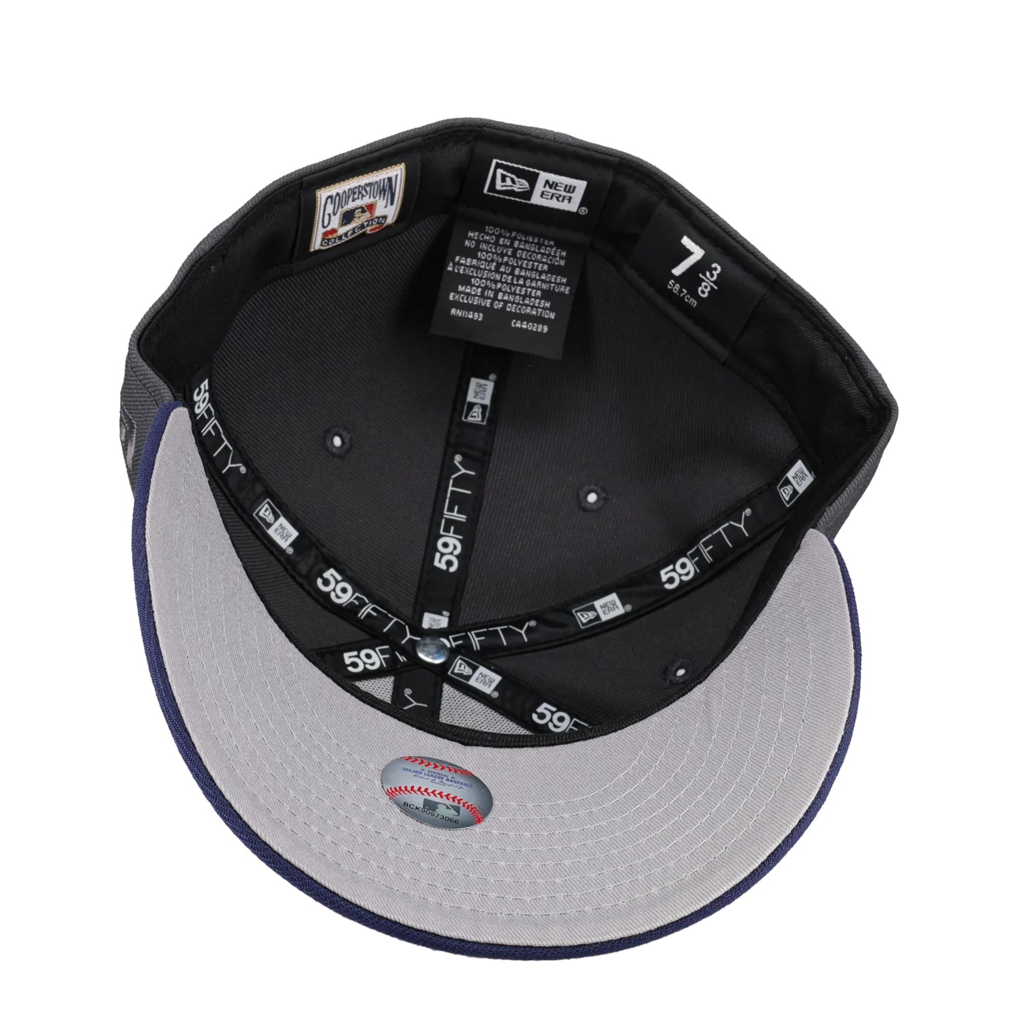Tampa Bay Rays Tropicana Field Graphite/Navy Metallic 59Fifty Fitted Hat - Image 3