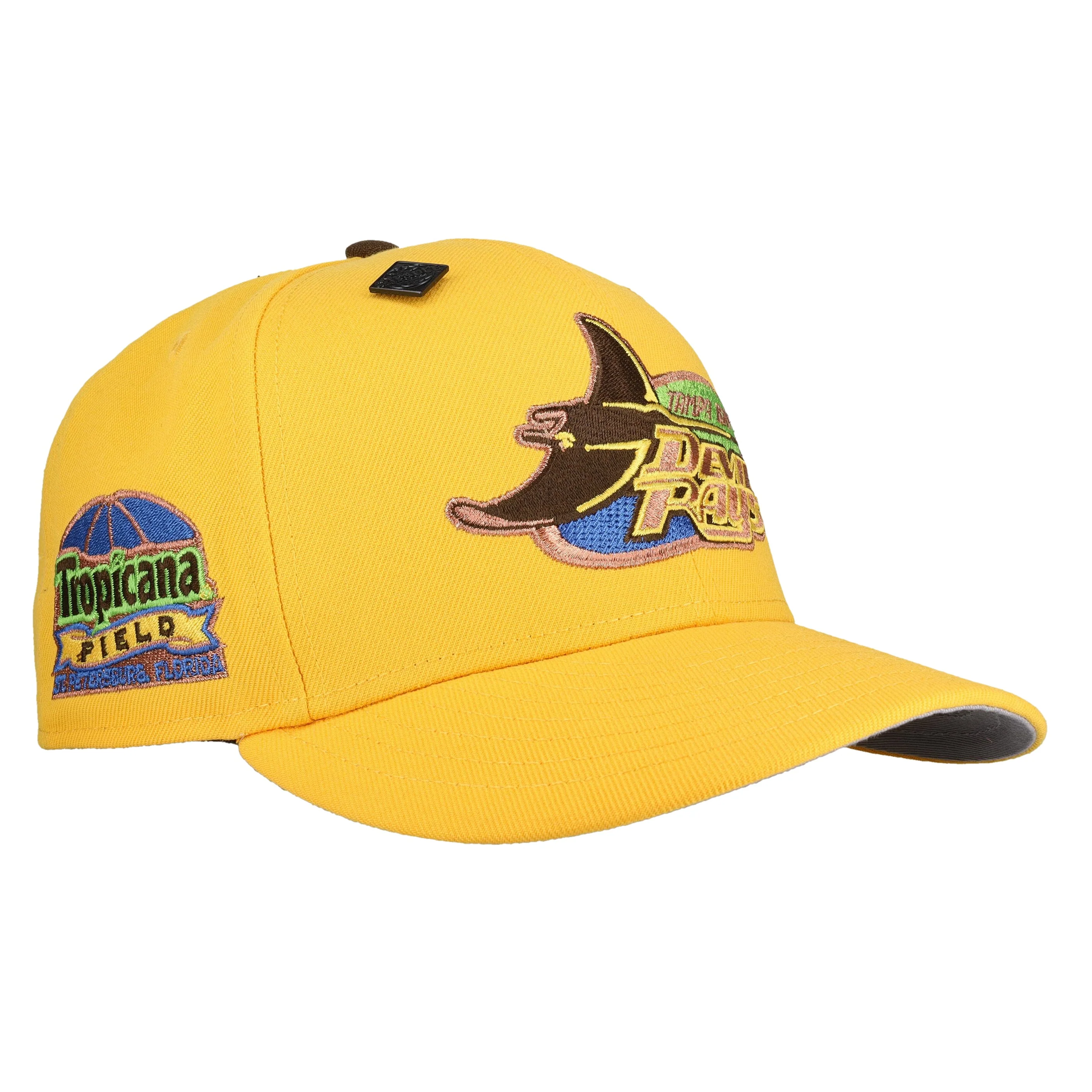 Tampa Bay Rays Tropicana Field Yellow Copper Metallic 59Fifty Fitted Hat