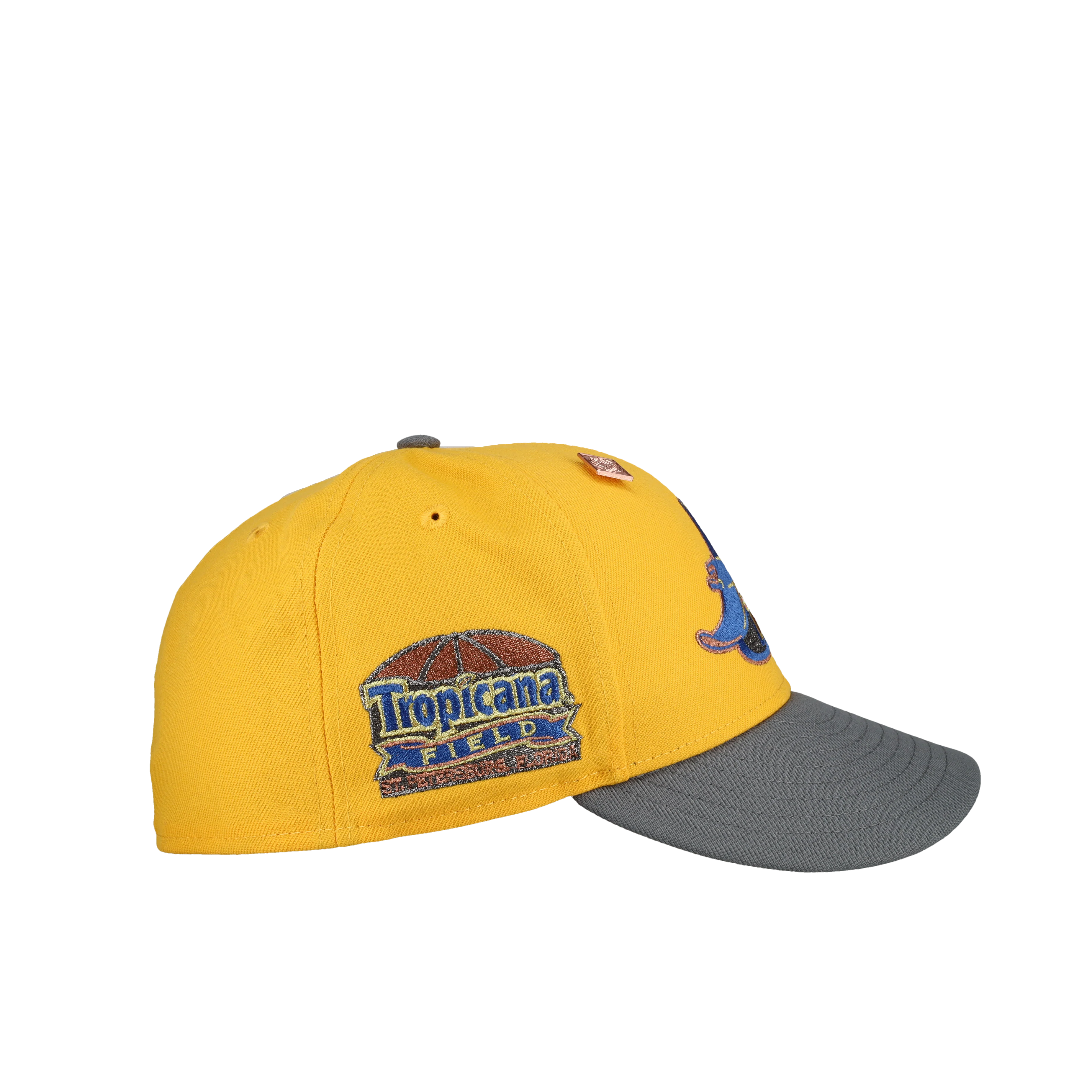 Tampa Bay Rays Tropicana Field Yellow Ice Metallic 59Fifty Fitted Hat - Image 2