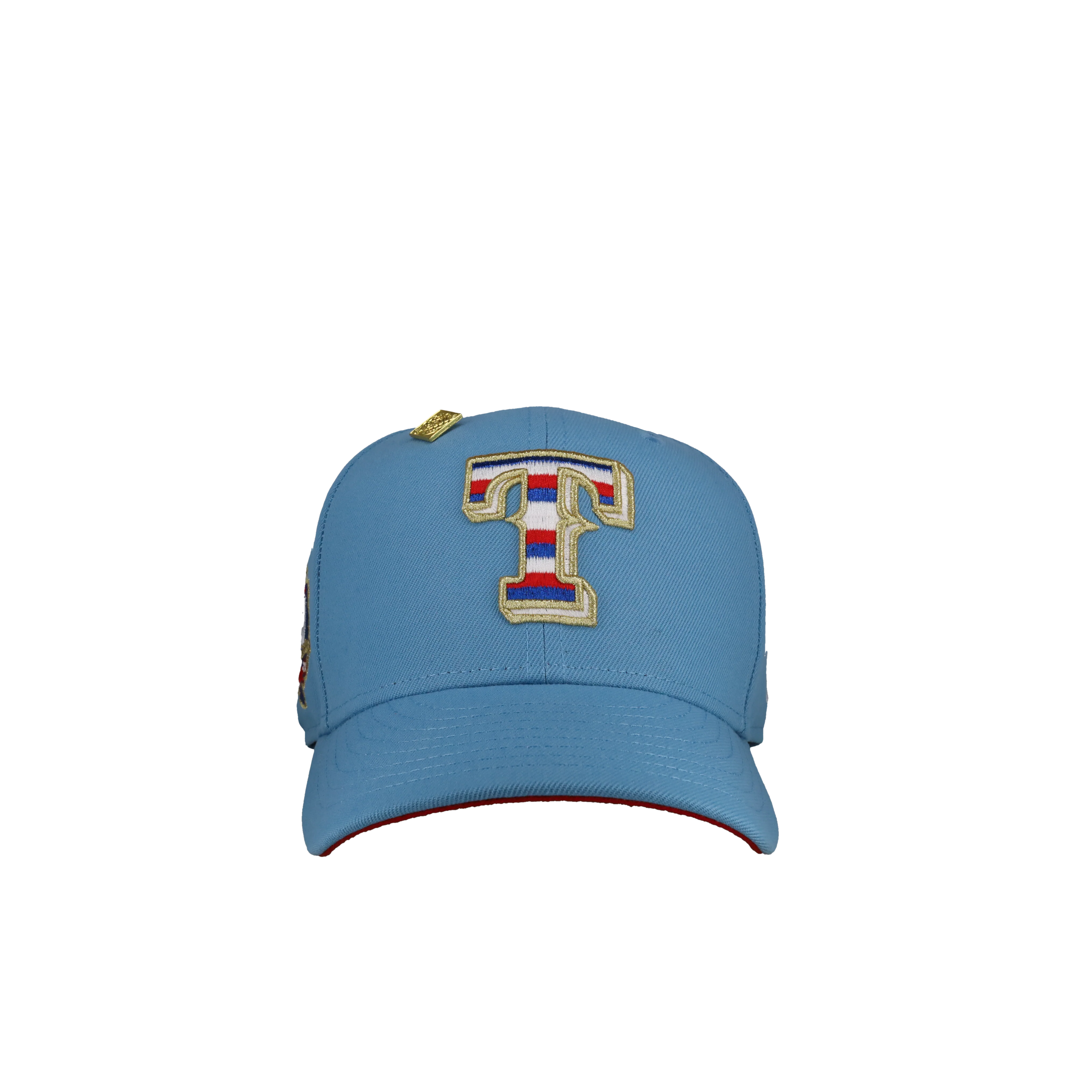 Texas Rangers 40th Anniversary Light Blue/Red 59Fifty Fitted Hat - Image 4